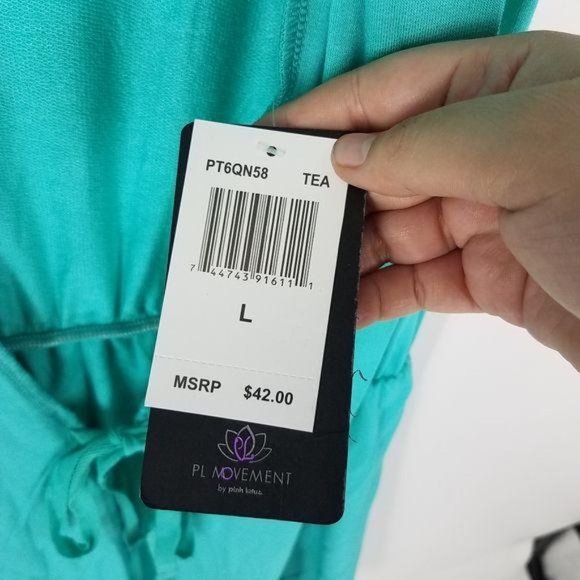 Pink Lotus Womens Hooded Wrap Tunic Vest Large - Picture 3 of 6